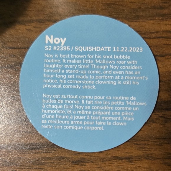 Squishmallows Micromallows Noy the Clown Blobfish Plush - Picture 7 of 8